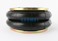 Doppio airbag industriale di gomma a spirale della molla pneumatica Guomat 12X2 con l'anello della flangia