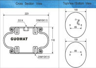 Molla pneumatica complicata meccanica della matrice per serigrafia singola FS 200-10