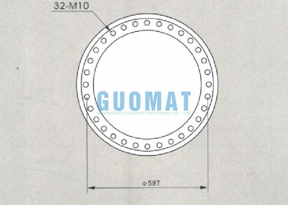 W01-358-7304 Tipo Firestone 321 Molla pneumatica industriale a spirale tripla