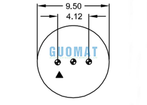 La molla pneumatica del lobo di rotolamento del Firestone W01-358-9031 muggisce la sospensione dell'aria del camion No.1T15M-0 con il pistone