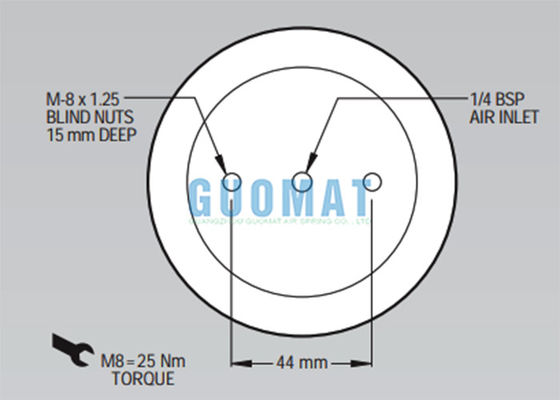 25 Stile Firestone Air Springs Bellows W01-358-0030 Airbag industriali a doppio avvolgimento