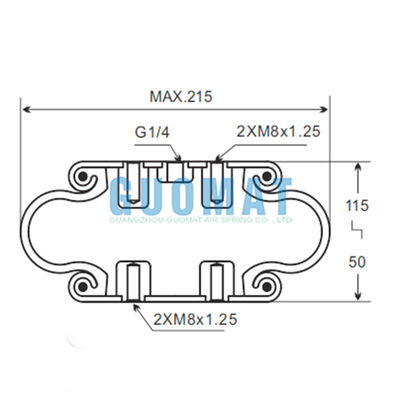 Guomat 1B6022 Parti del sistema di sospensione SP 1 B 07 Phoenix Assorbimento di scosse d'aria