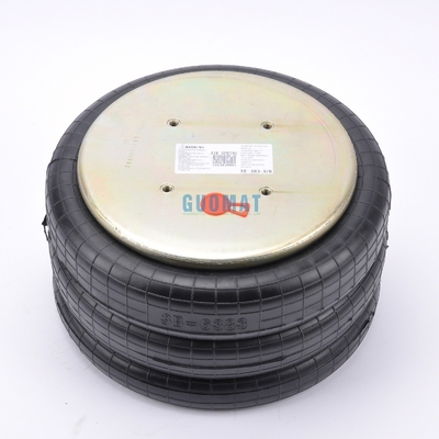 Primavera d'aria industriale 4xM10 viti GUOMAT NO. 3B7383-3/8 Bellow No.3B383 Diametro naturale 351mm