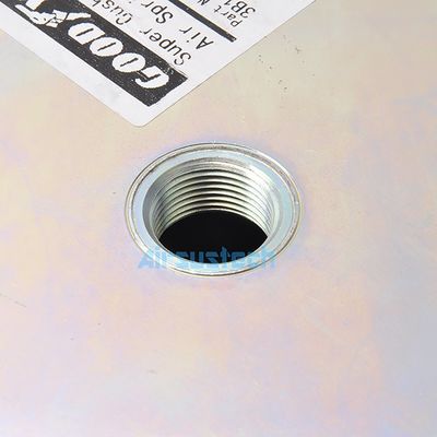 Molla pneumatica a soffietto triplo con foro d'aria Contitech FT 530-35 CI G1/4, corsa completa 395 mm