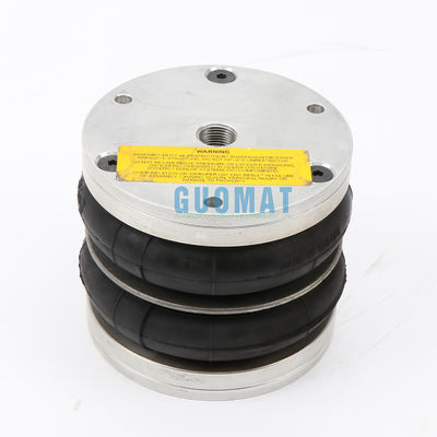 Dunlop Double Convoluted Air Spring 4 1/2X2 Gomma con piastra di alluminio