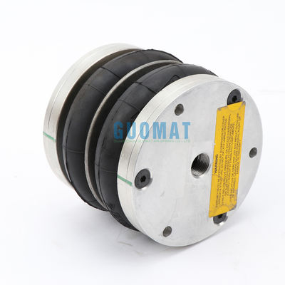 Dunlop Double Convoluted Air Spring 4 1/2X2 Gomma con piastra di alluminio