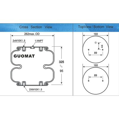 Airbag Firestone W01-M58-7679/20C2 Doppia macchina di taglio industriale a doppio avvolgimento molle