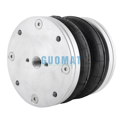 Ammortizzatore pneumatico a sospensione complessa FD76-14 Contitech 6''x2 Molla pneumatica Dunlop con copertura in alluminio