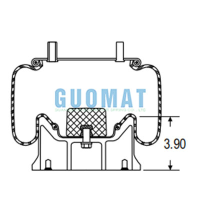 W01-358-8723 Firestone 1T17B-5 Primavera di sospensione a aria attiva per camion Ridurre gli urti