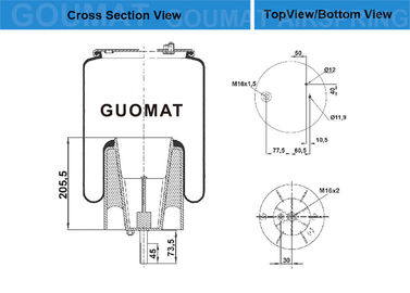 1434930 molle pneumatiche del camion di Scania W01-M58-8633/8524 per P.R.T 1932593
