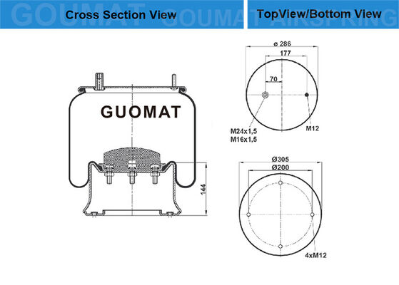5.010.239.338 MB di Contitech 902 delle molle pneumatiche del camion di French car per il premio 5.010.211.724. Magnum R380