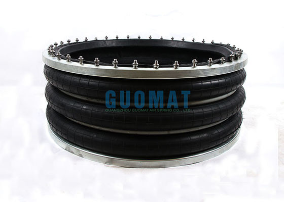 Airbag industriale triplo avvolguto 384mm tipo flange Air ride sospensione molla