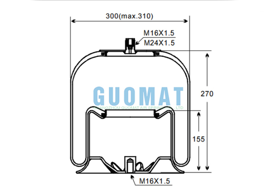 4757NP21/4757 N P21 Contitech Truck Air Suspension A9423204321 Mercedes Benz Assorbenti d'urto