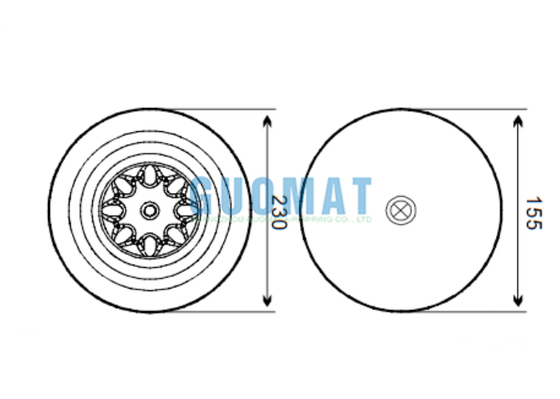 4757NP21/4757 N P21 Contitech Truck Air Suspension A9423204321 Mercedes Benz Assorbenti d'urto