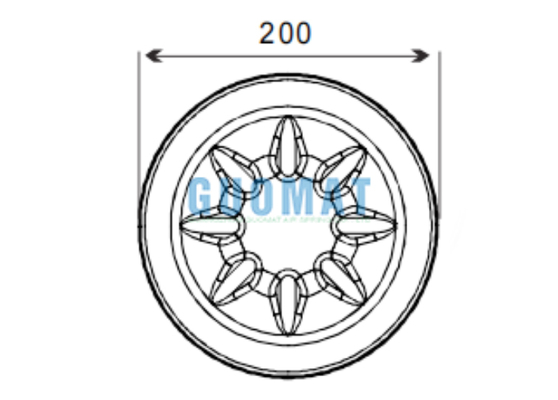 W01-M58-8513 Firestone Truck Parts 4390NP22 Contitech Sospensione Pneumatica a Labbro Rotante