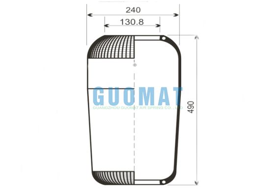 713N Contitech Molla pneumatica per autobus 9066 Soffietto in gomma Goodyear Volvo 1622116