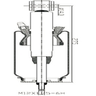 Ammortizzatore dell'aria della cabina della molla pneumatica della parte posteriore di Sachs 115731 IVE-CO 500379698 500307338
