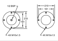 Airbag complicato d'acciaio 10X1 doppio W01-R58-4057 dello PS 2623 di DUNLOP