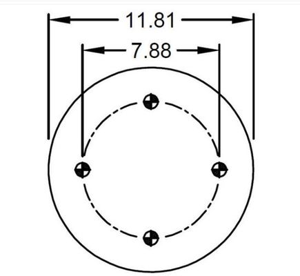 soffietti di gomma automobilistici della molla pneumatica della sospensione 1T9206 per il camion