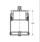 Ammortizzatore dell'aria della carrozza di Front Air Suspension Kits Rubber per Kolben FAW J6 V3