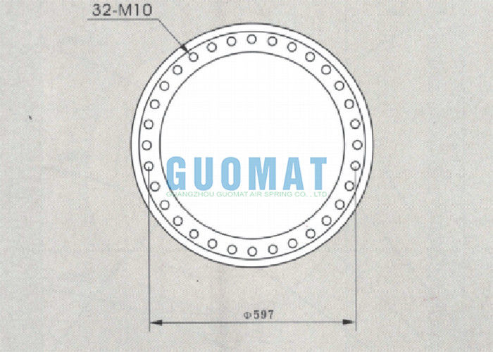 W01-358-7304 Tipo Firestone 321 Molla pneumatica industriale a spirale tripla