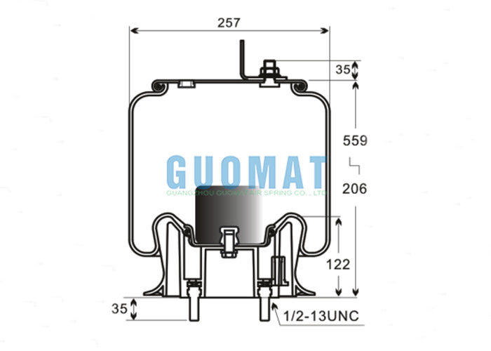 Firestone Airide Sostituzione Air Spring W01-358-9287 1T15 Air Bellow per camion Hendrickson