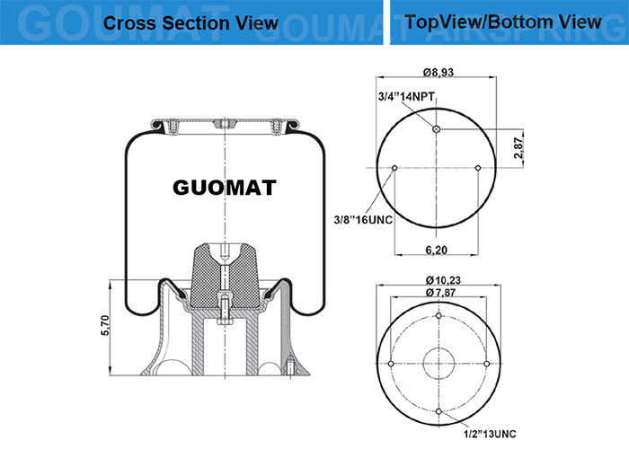 ContiTech 64294 molle pneumatiche del camion per DAYTON 352-9082 - UCF/Impex AB-1R12-066 - Granning 1359