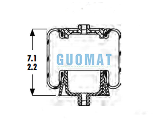 Azionamento a gas asse Air Spring 1S4-067 Goodyear W02-358-7007 Firestone Cab Air Shock