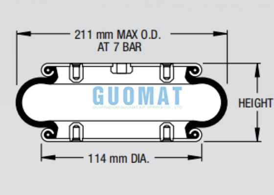 W01-358-0112 Attuatore a molla industriale 110
