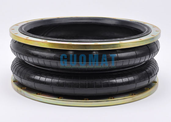 2H520217 Soffietti pneumatici in gomma M10 Filettatura a vite Molla pneumatica a doppia convoluzione con anello flangiato