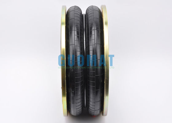 2H520217 Soffietti pneumatici in gomma M10 Filettatura a vite Molla pneumatica a doppia convoluzione con anello flangiato