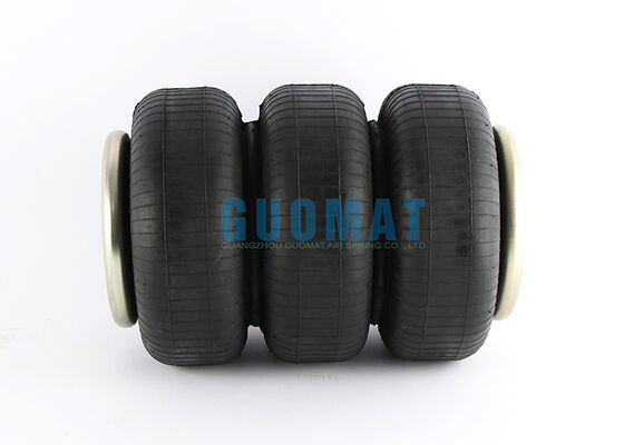 GUOMAT 3B20F-2P05 Primavera d'aria industriale 1/4NPT Air Fitting Hole Triple Convoluted Air Bags