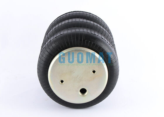 GUOMAT 3B20F-2P05 Primavera d'aria industriale 1/4NPT Air Fitting Hole Triple Convoluted Air Bags