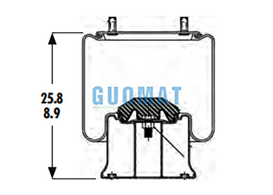 1R14-201 Goodyear Truck Heavy Duty Air Spring 566-28-3-020 Sistema di sospensione pneumatica
