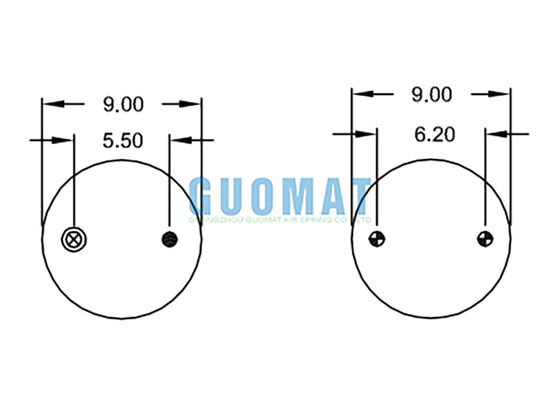 W01-358-6994 Firestone Suspensione Air Spring Stile 19 Single Convoluted Rubber Spring Bags