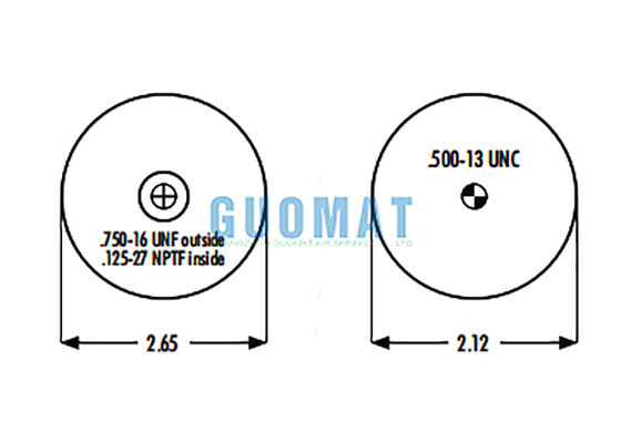1S4-008 Goodyear Cab Air Spring Shock Absorber W02-358-7010 Firestone Air Suspension