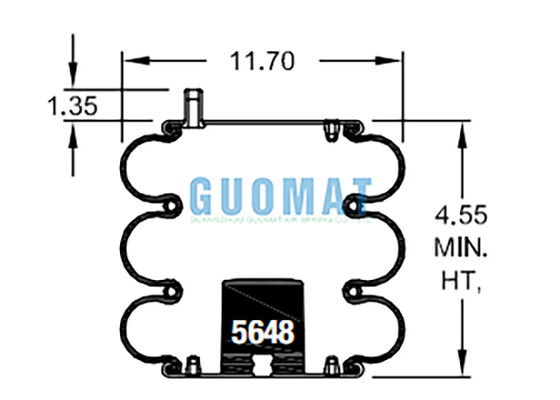FT 330-29 703 Contitech Industrial Air Bags W01-358-7990 Firestone Pneumatic Air Bellows