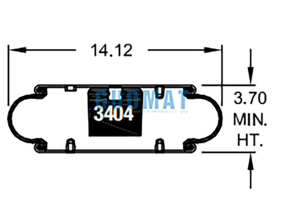 W01-358-7105 Firestone Rubber Air Shock 113 Style Isolamento Vibrazioni Industriali Air Bag