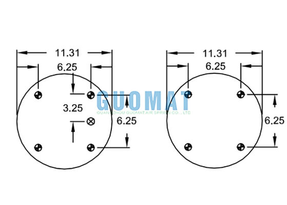 W01-358-7105 Firestone Rubber Air Shock 113 Style Isolamento Vibrazioni Industriali Air Bag