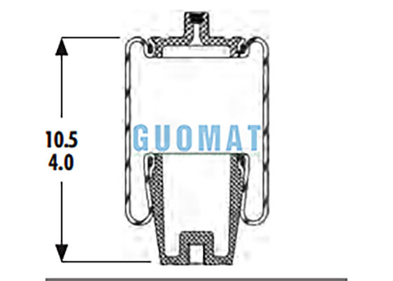 1S4-056 Goodyear sospensione aria molla sostituzione W023587040 Firestone cabina airbag