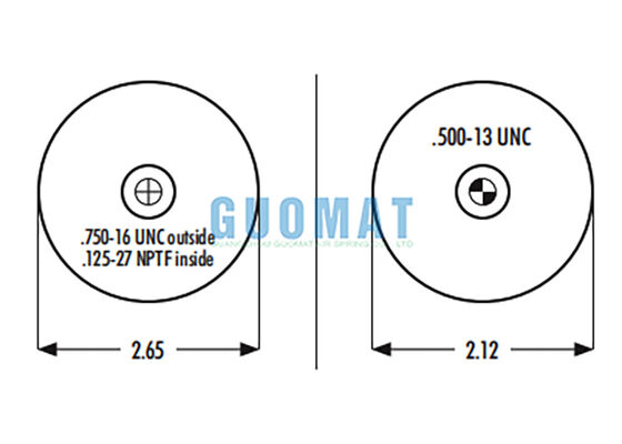 1S4-056 Goodyear sospensione aria molla sostituzione W023587040 Firestone cabina airbag