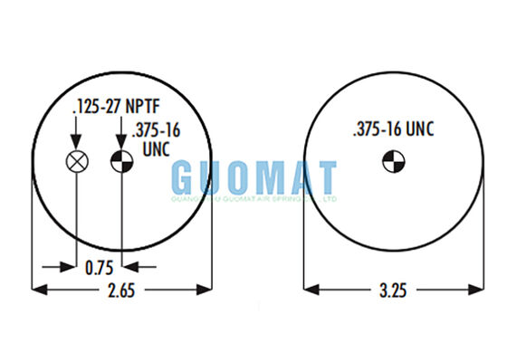 1S4-123 Goodyear Molla Aria Abitacolo ASC-08-7-15 Sospensione Ammortizzatore Aria per Sedile Autocarro