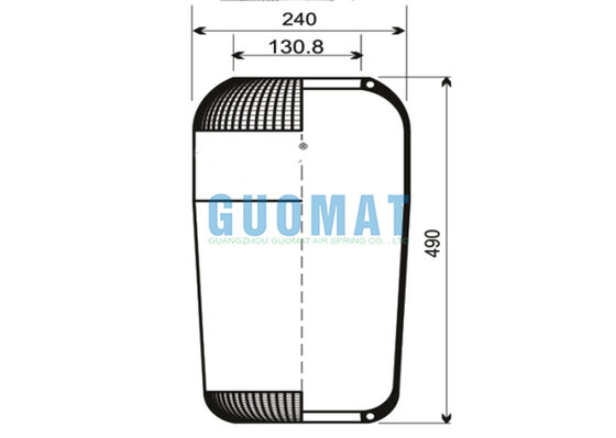 713N Contitech sospensione Air Spring 72296 Air Bellows V1F21D