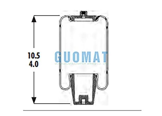 1S5-038 Goodyear Molla ad Aria per Sospensione Cabina ASC-08-7-194 Sospensione Pneumatica a Pistone in Gomma per Camion Commerciali