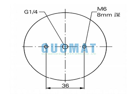 2 3/4" x 2 gomma Bellow FD 22-4 DI CR Contitech Precision Vibration Isolation Airbag