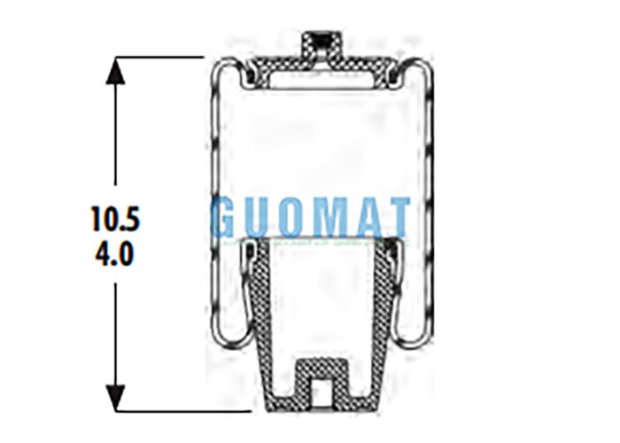 1S4-044 Goodyear Heavy Duty Suspension Air Spring ASC-08-7-194 Pneumatici per cabine di autocarri