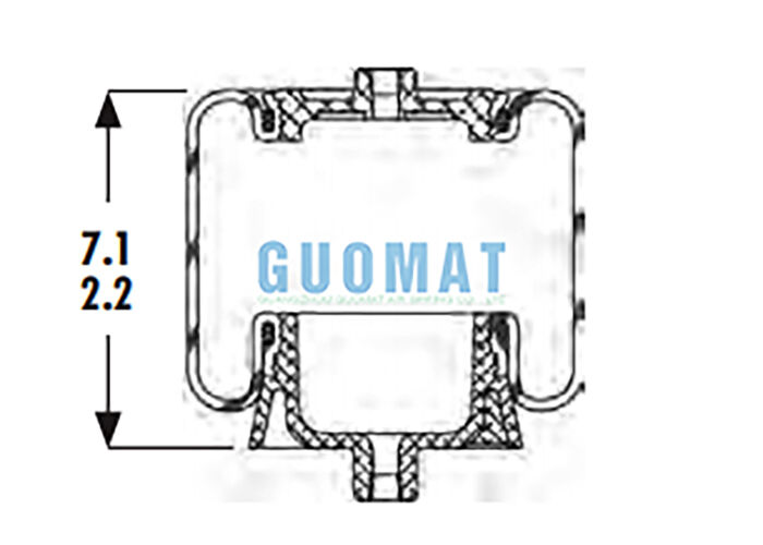 1S4-067 Molla ad aria per cabina Goodyear ASC-08-7-137 Sostituzione airbag sospensione camion