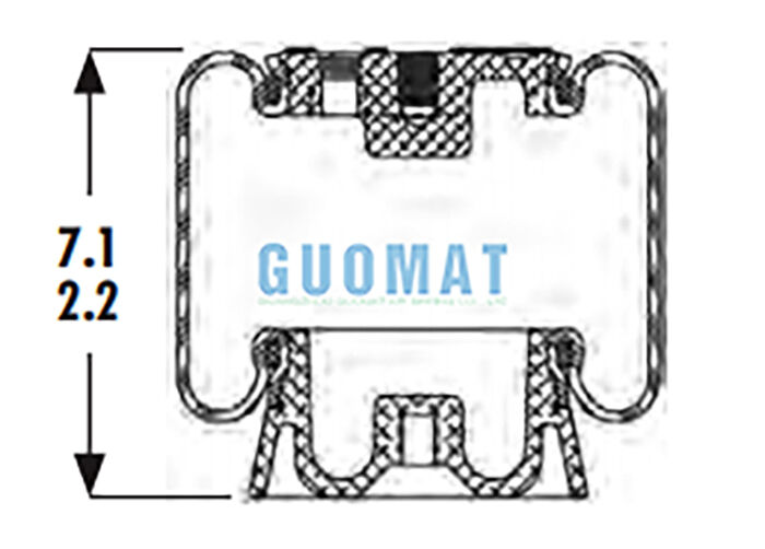 1S4-123 Goodyear Molla Aria Abitacolo ASC-08-7-15 Sospensione Ammortizzatore Aria per Sedile Autocarro