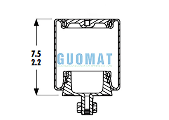1S4-234 Goodyear Suspension Air Spring 579-08-1-004/579-08-7-317 Sleeve Type Shock Absorber