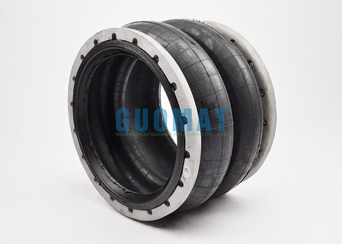 W01-358-7191 Firestone Flange Air Spring 28 Stile Collo a nervatura Anelli a perline in alluminio Airbag in gomma